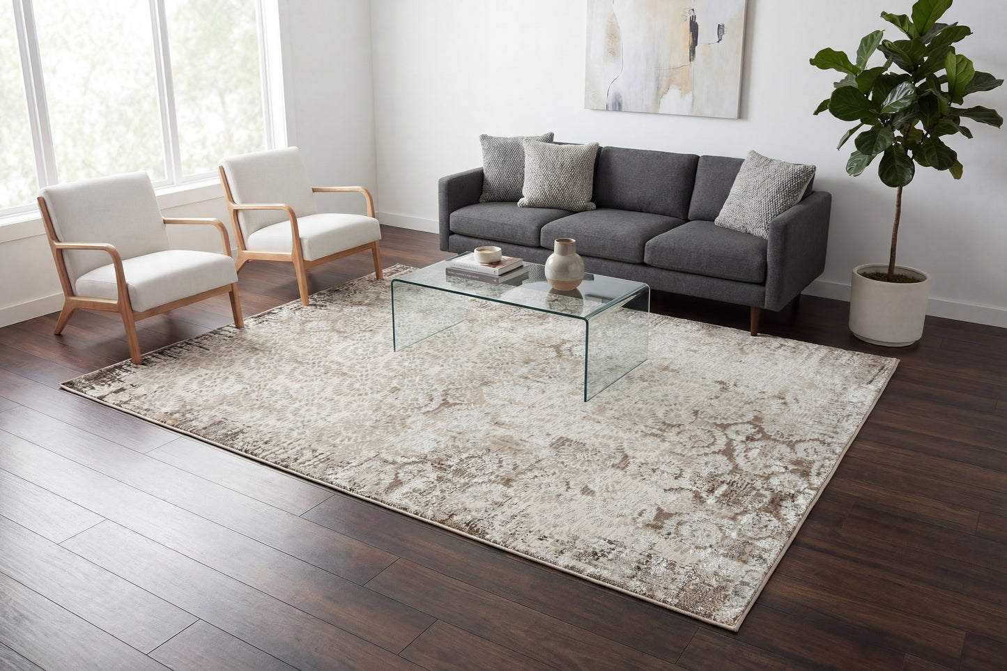 Safir 9274-800 Beige Area Rug