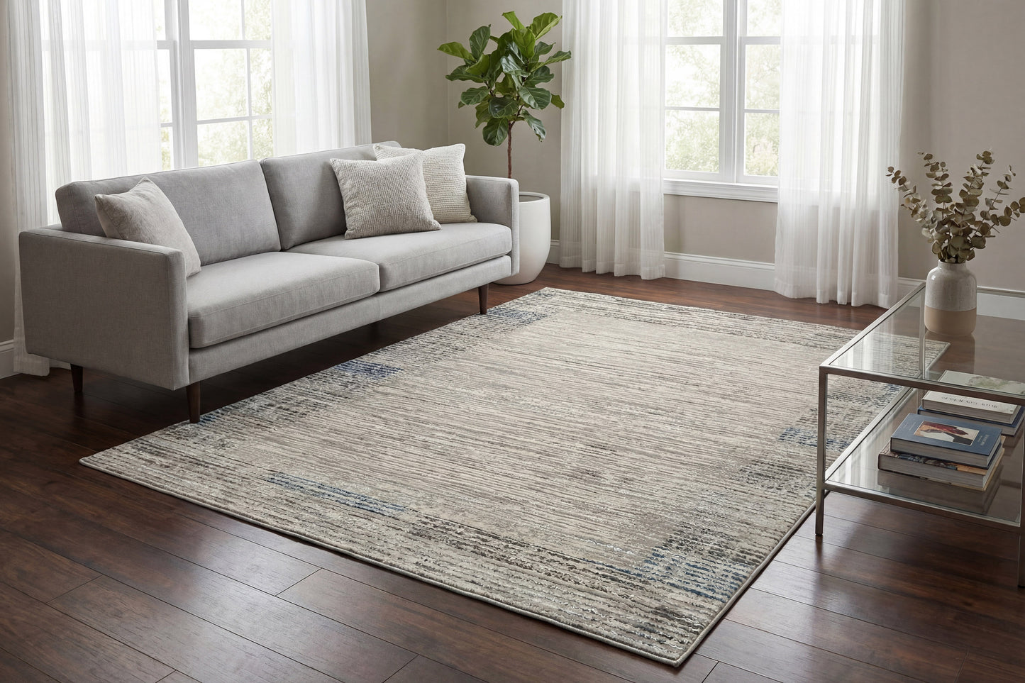 Safir 9282-891 Beige/Grey/Light Beige Area Rug
