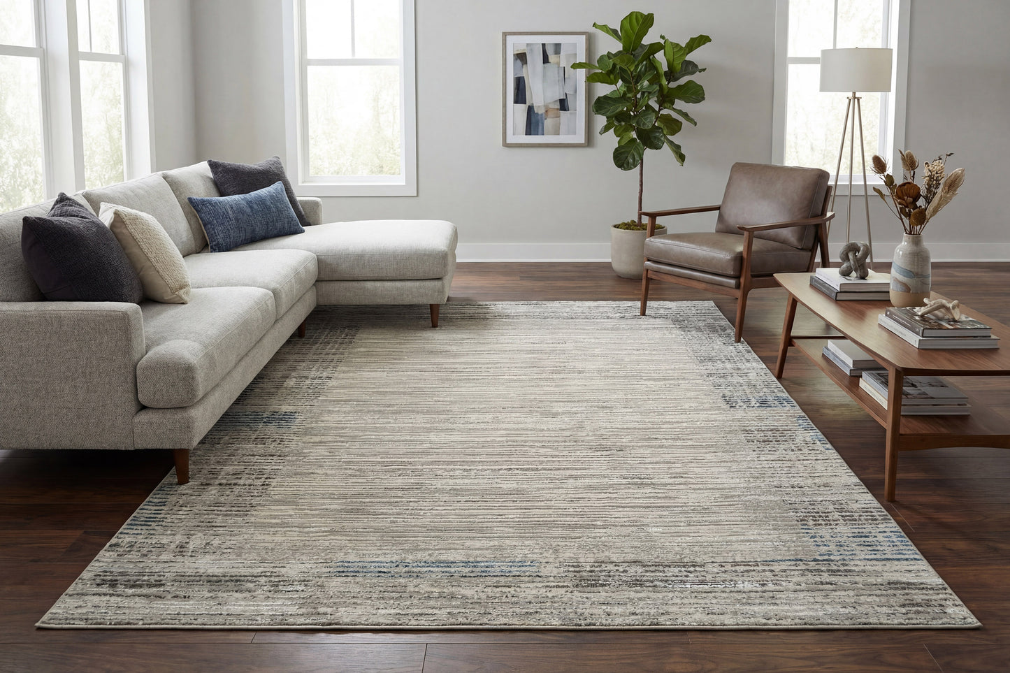 Safir 9282-891 Beige/Grey/Light Beige Area Rug