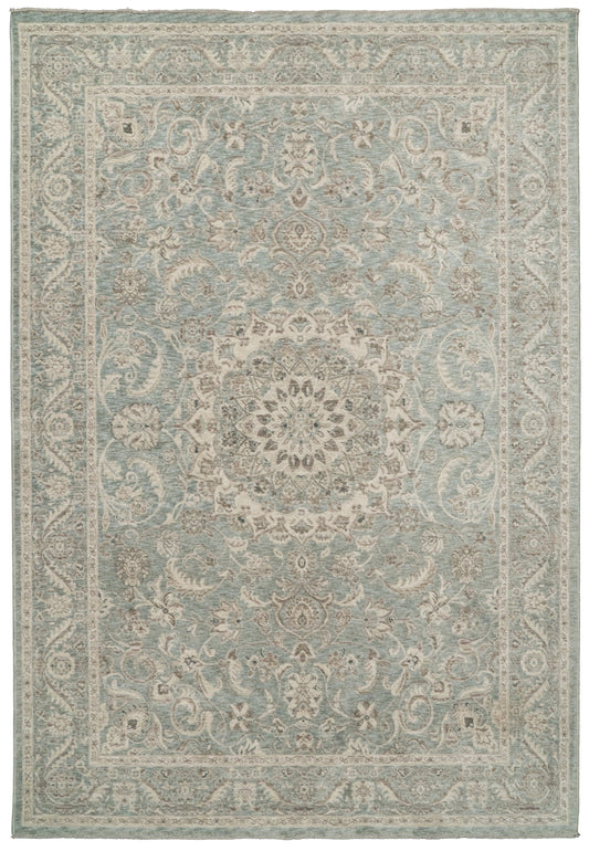 Santana 10260-580 Blue/Beige Area Rug
