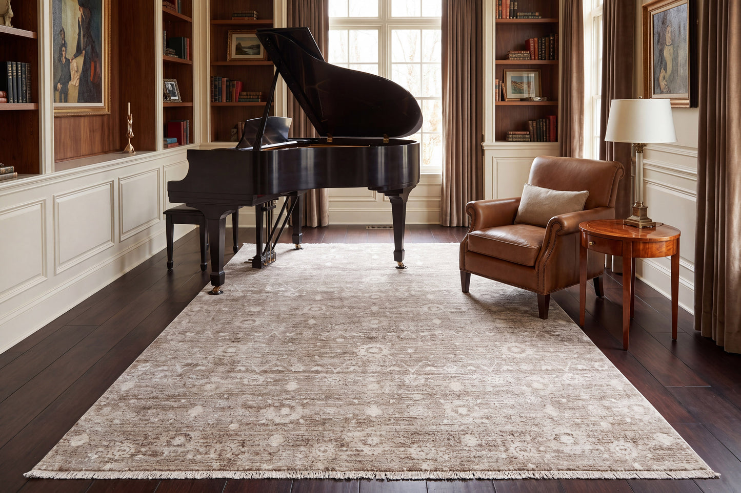 Sequence 18501-818 Beige/White Area Rug