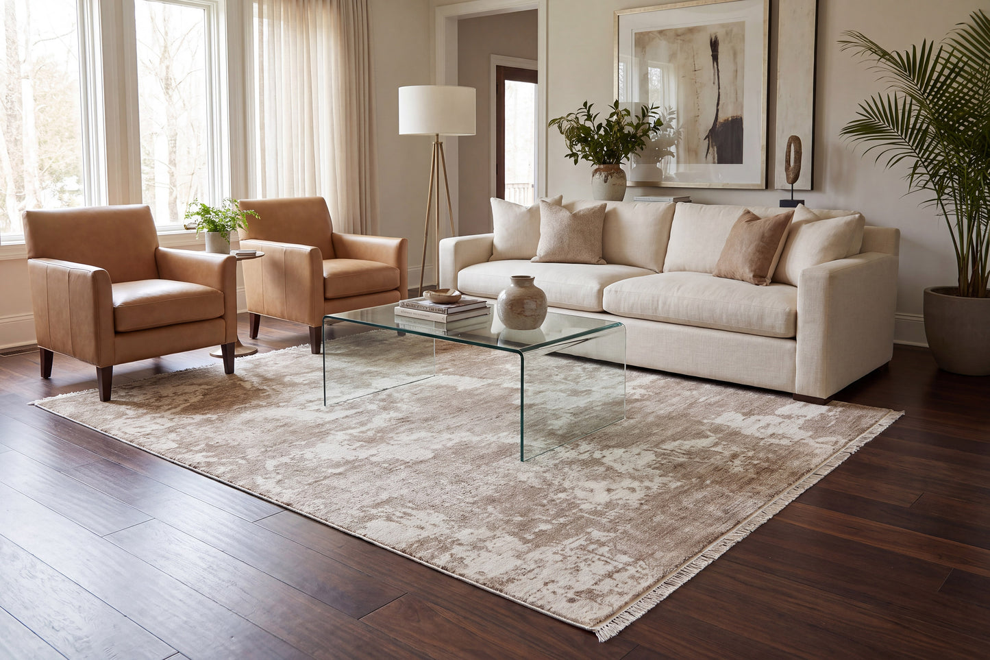 Sequence 18502-880 Beige/Dark Beige Area Rug