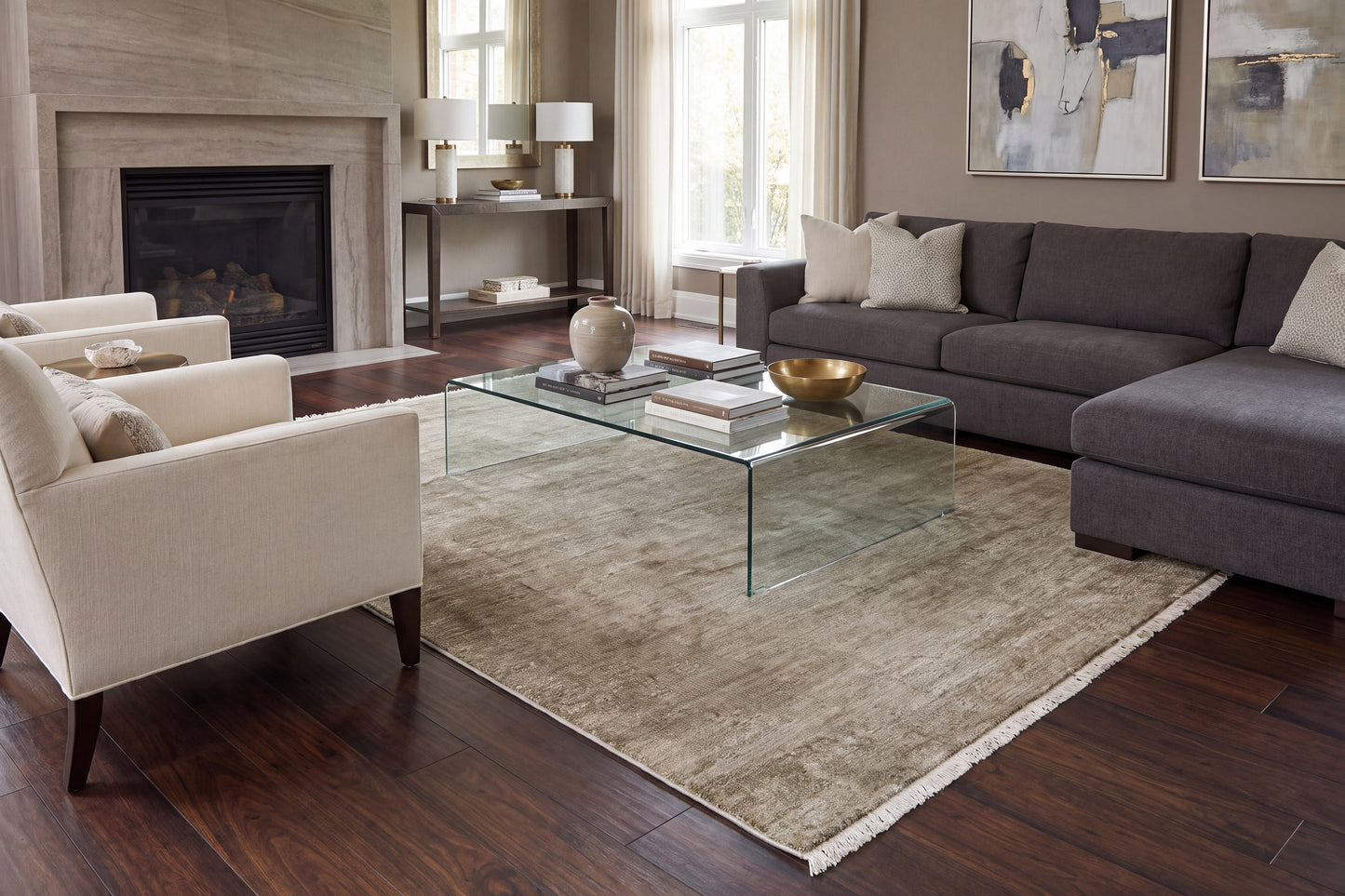 Sequence 18503-400 Green Area Rug