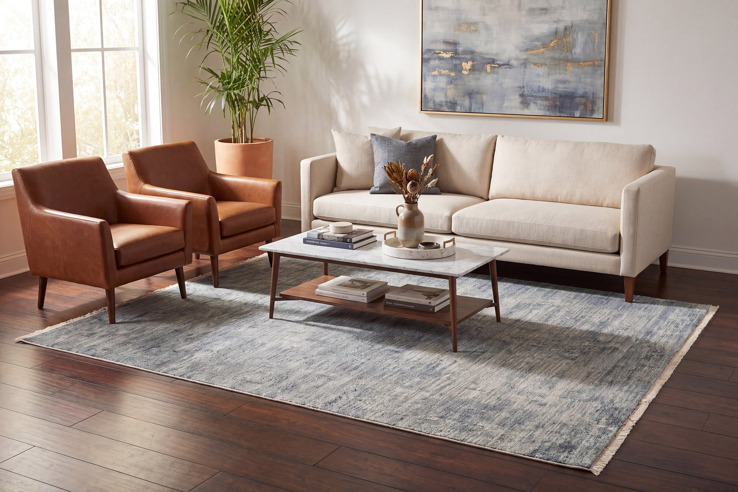 Sequence 18503-500 Navy Area Rug