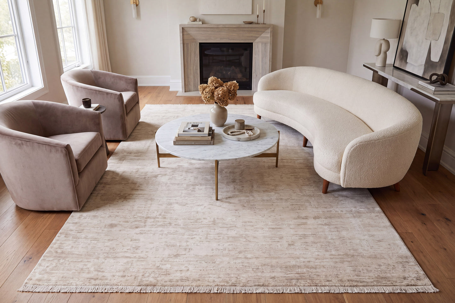 Sequence 18504-110 Ivory/Cream Area Rug