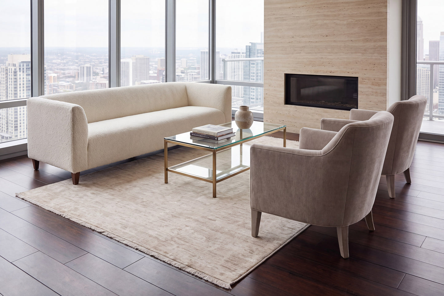 Sequence 18504-110 Ivory/Cream Area Rug