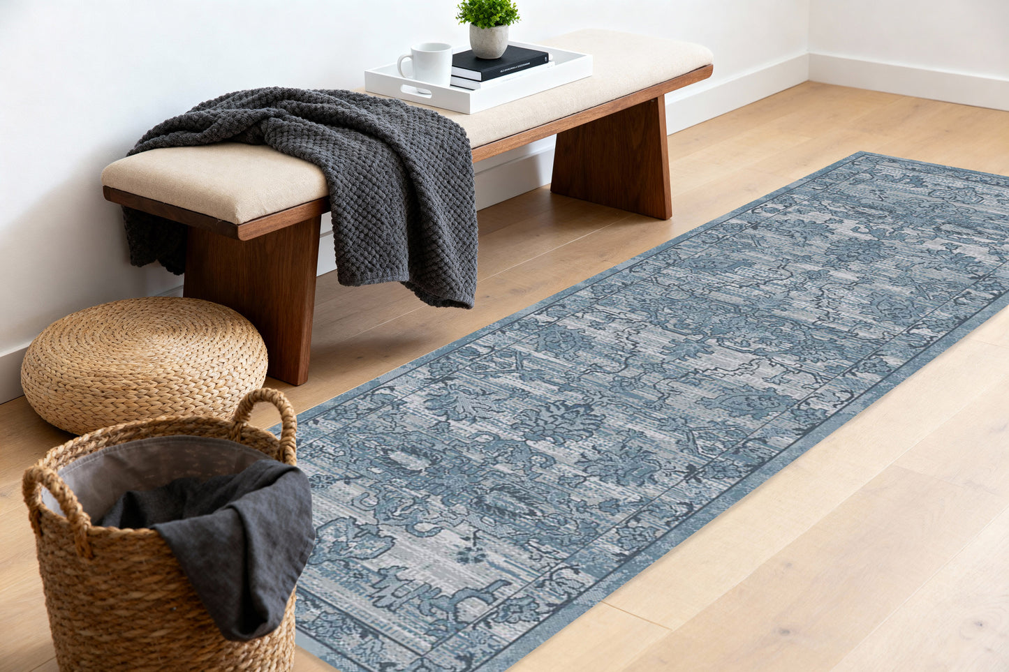 Sequence 18510-500 Blue Area Rug