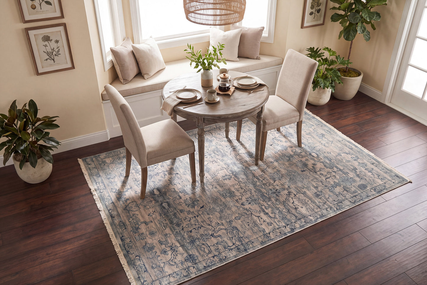 Sequence 18510-500 Blue Area Rug