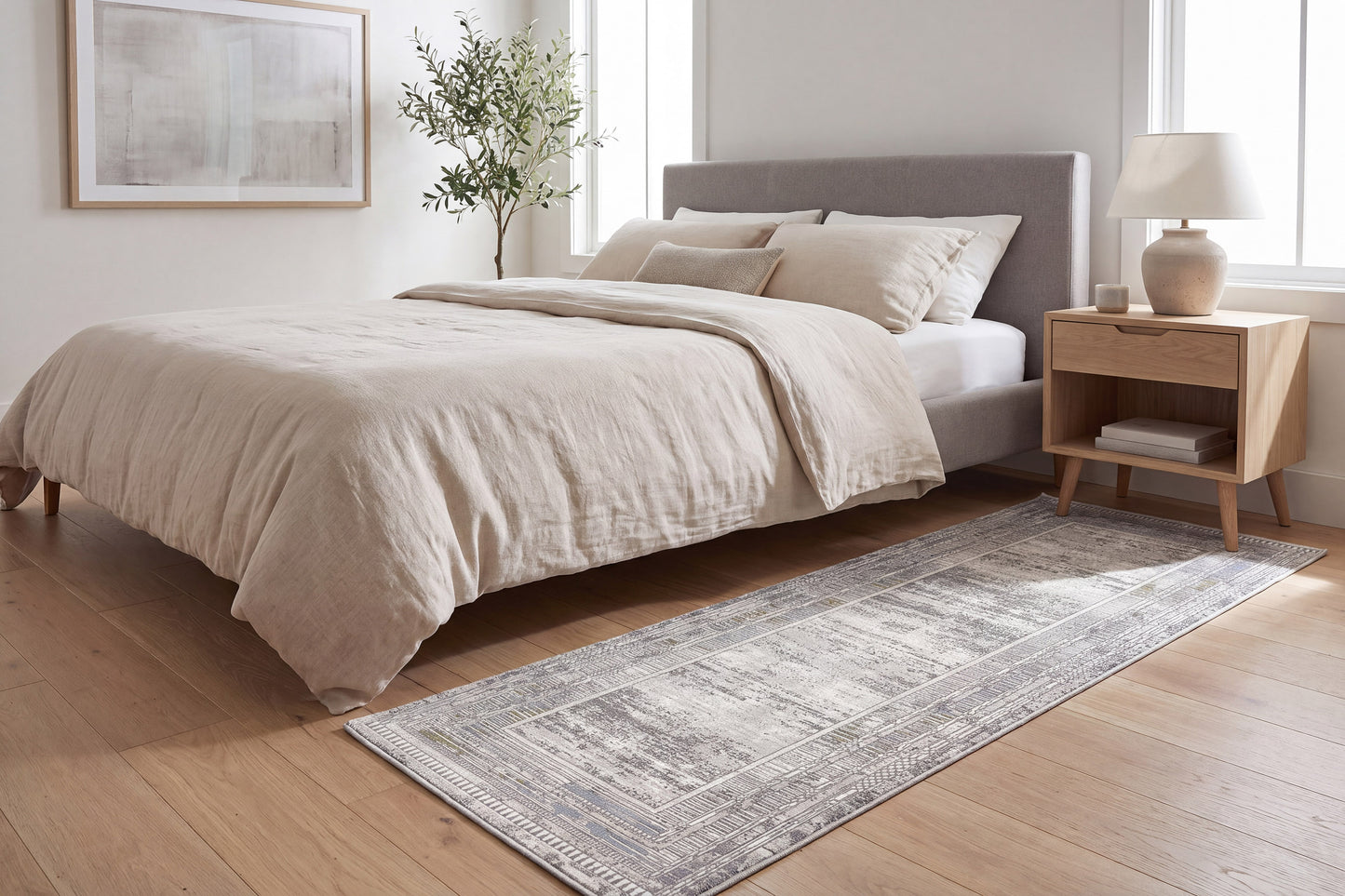 Skyler 6710-954 Grey/Blue/Green Area Rug