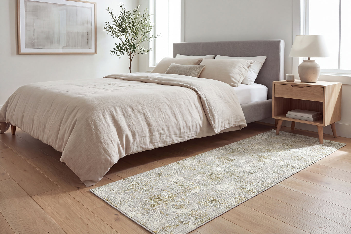 Skyler 6711-904 Grey/Green Area Rug