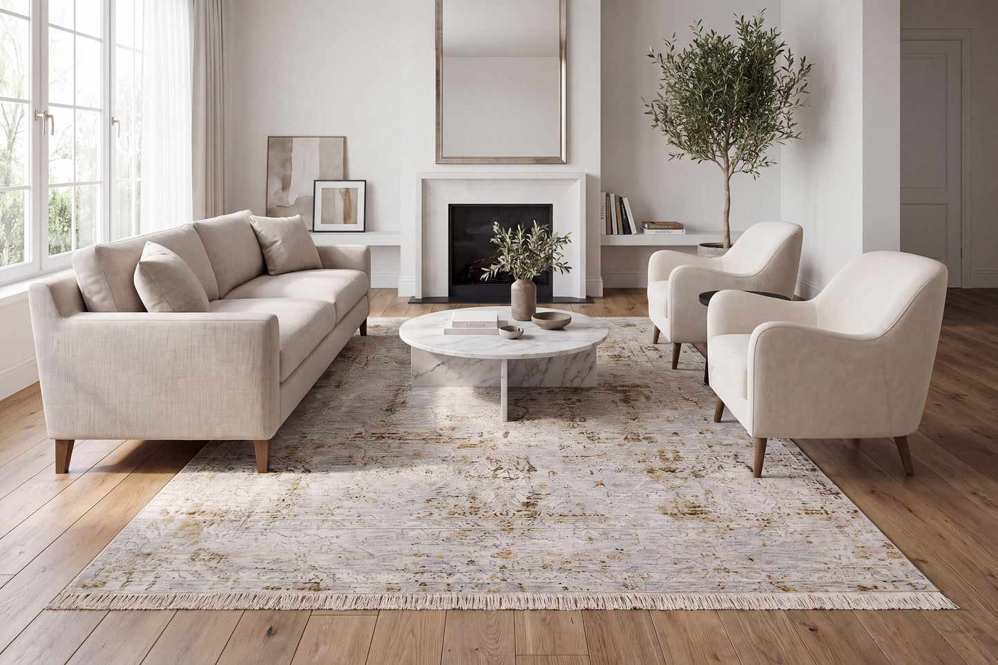 Skyler 6711-904 Grey/Green Area Rug