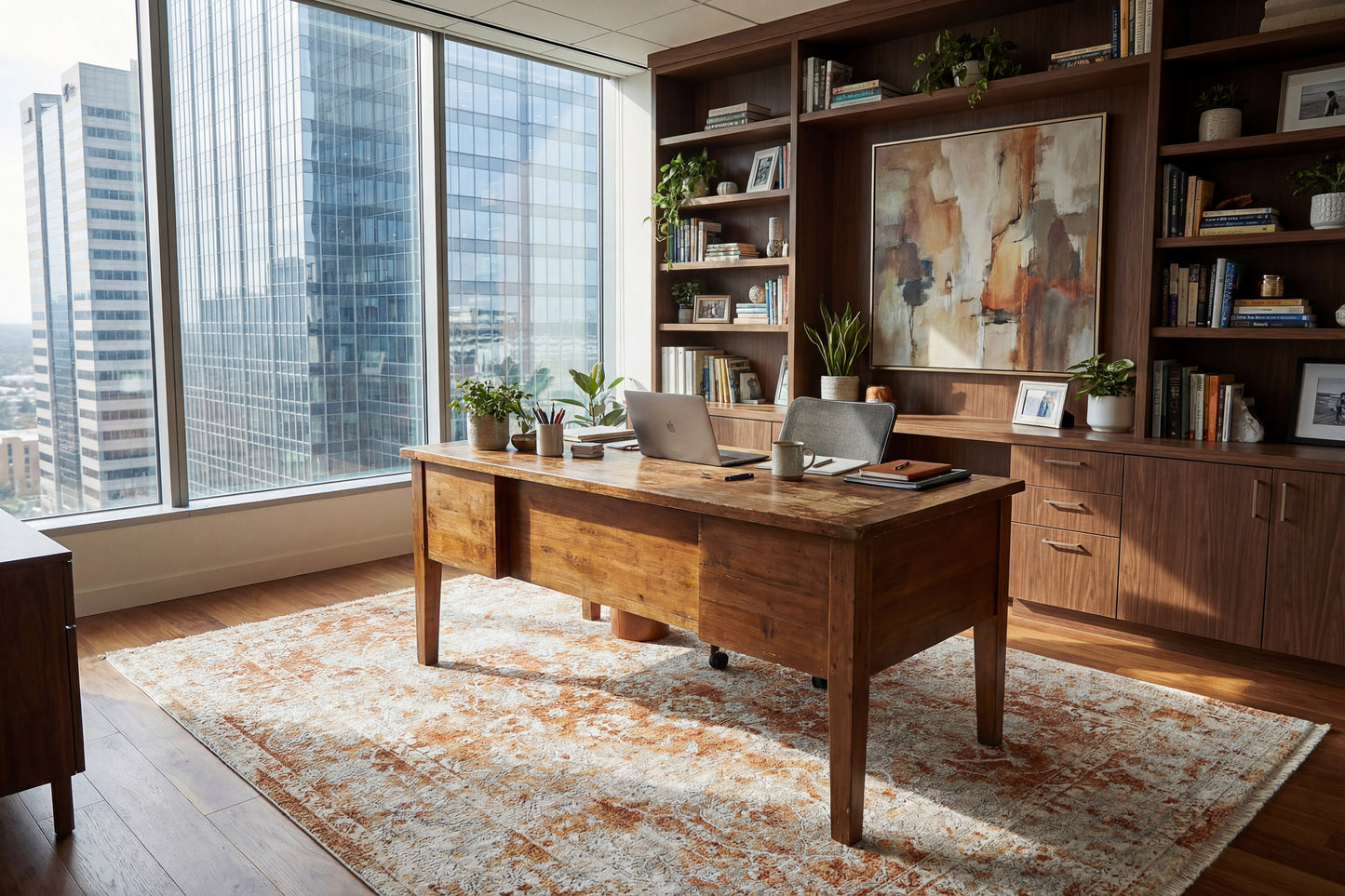 Skyler 6711-906 Grey/Copper Area Rug