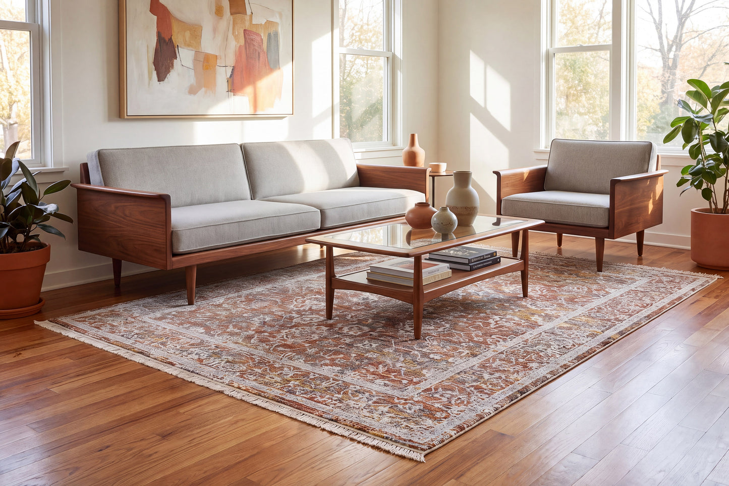 Skyler 6713-699 Copper/Multi Area Rug