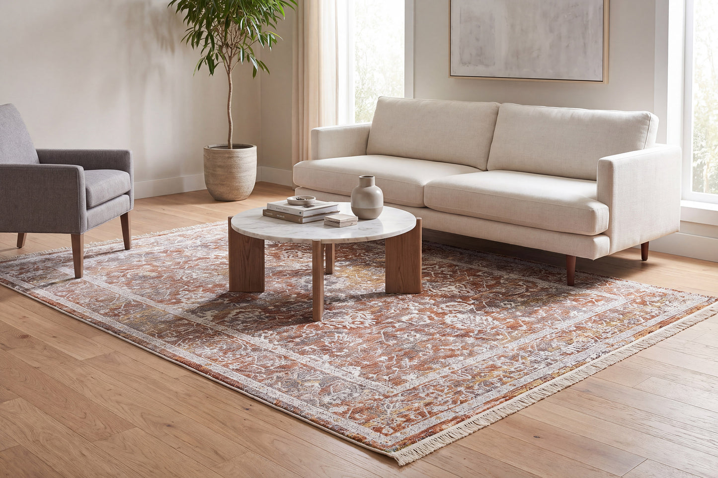 Skyler 6713-699 Copper/Multi Area Rug