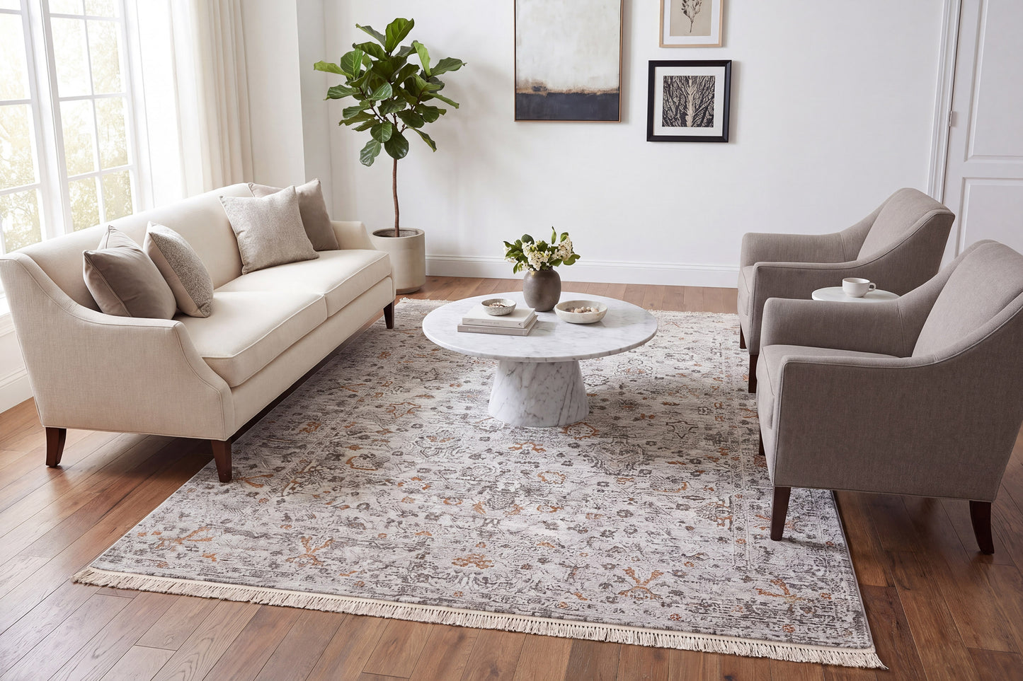 Skyler 6713-999 Grey/Multi Area Rug