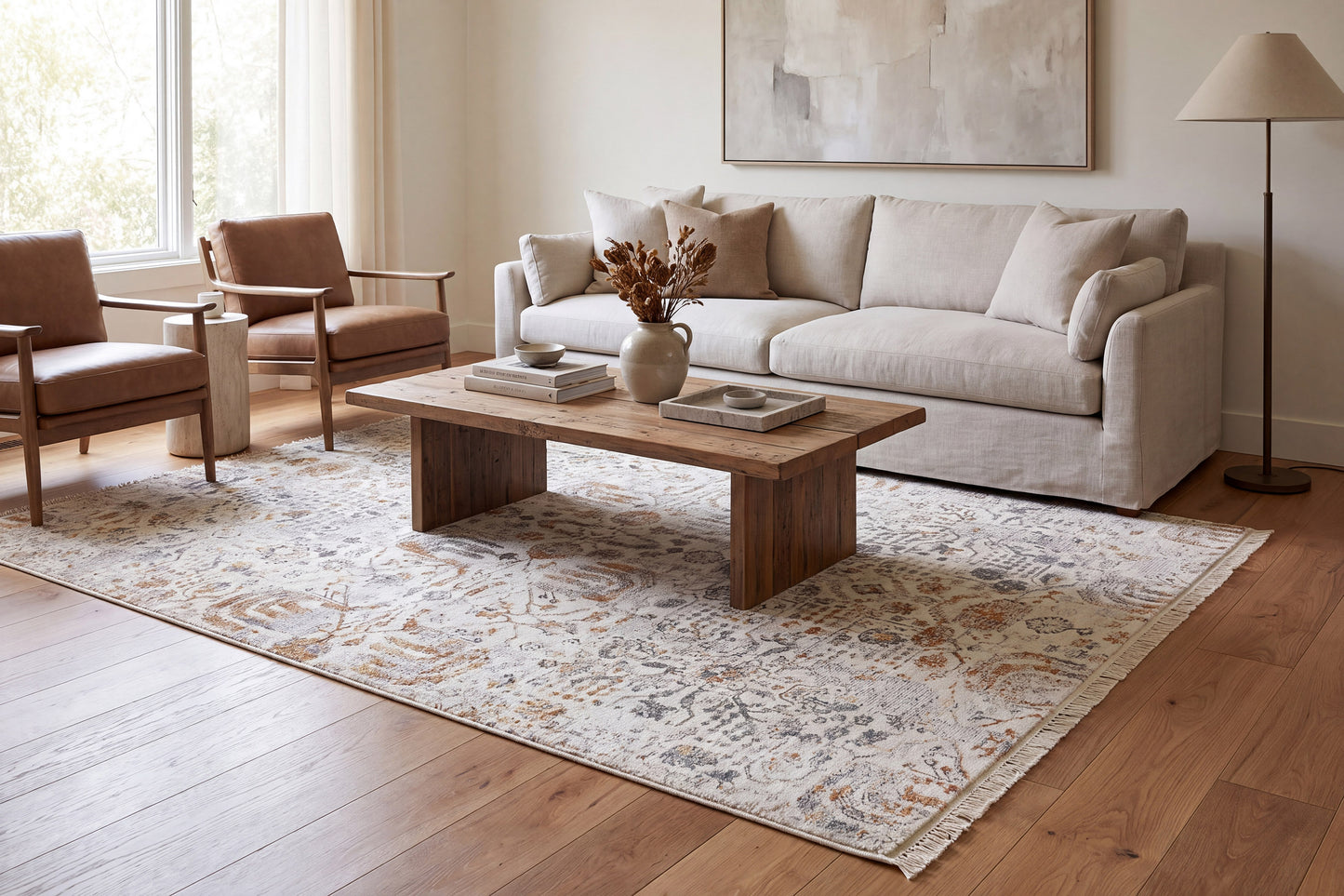 Skyler 6714-199 Ivory/Multi Area Rug