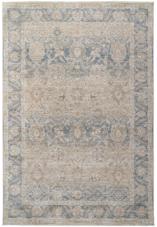 Solace 17922-185 Cream/Beige/Navy Area Rug