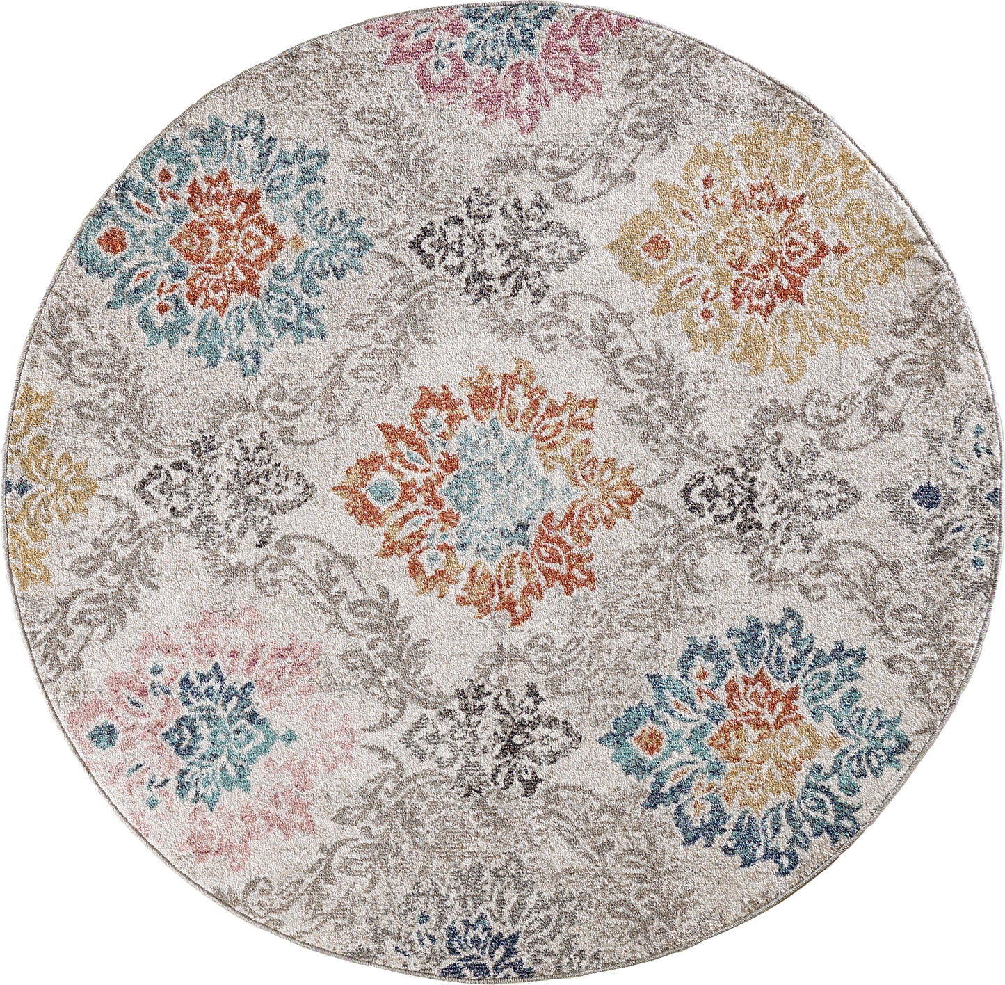 Soma 6198-199 Ivory/Grey/Multi Area Rug