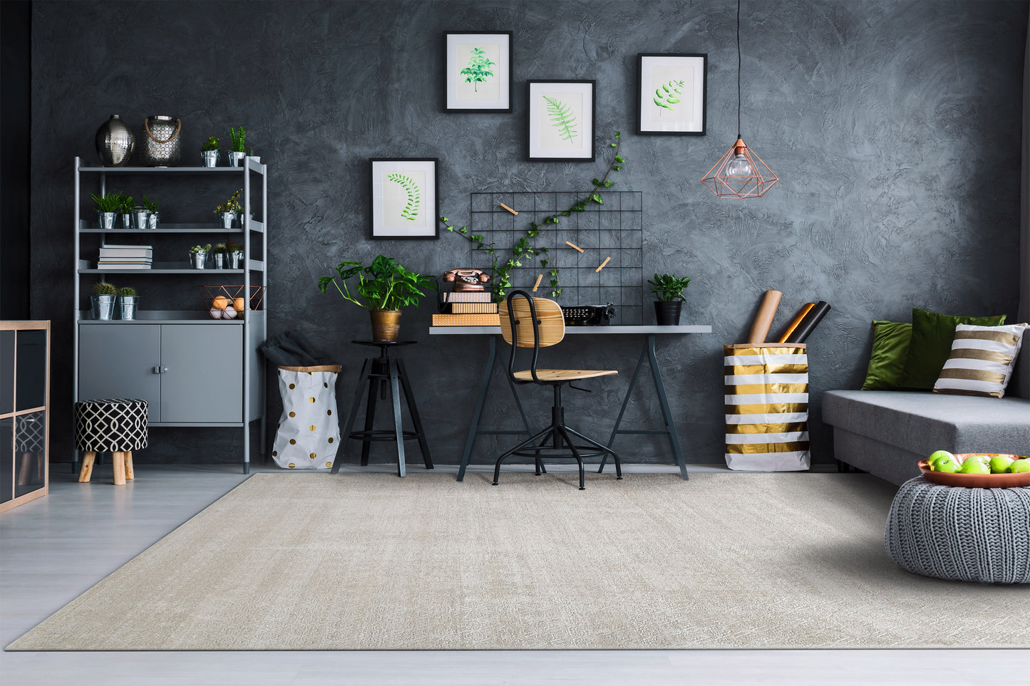 Sterling 18840-190 Cream/Grey Area Rug