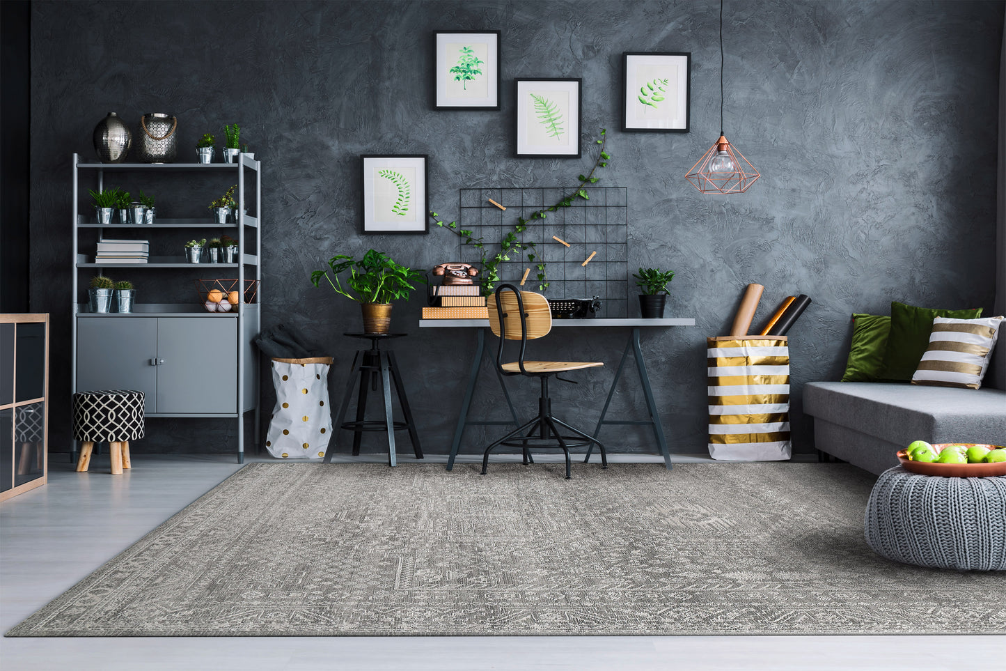 Sterling 18844-910 Grey/Ivory Area Rug