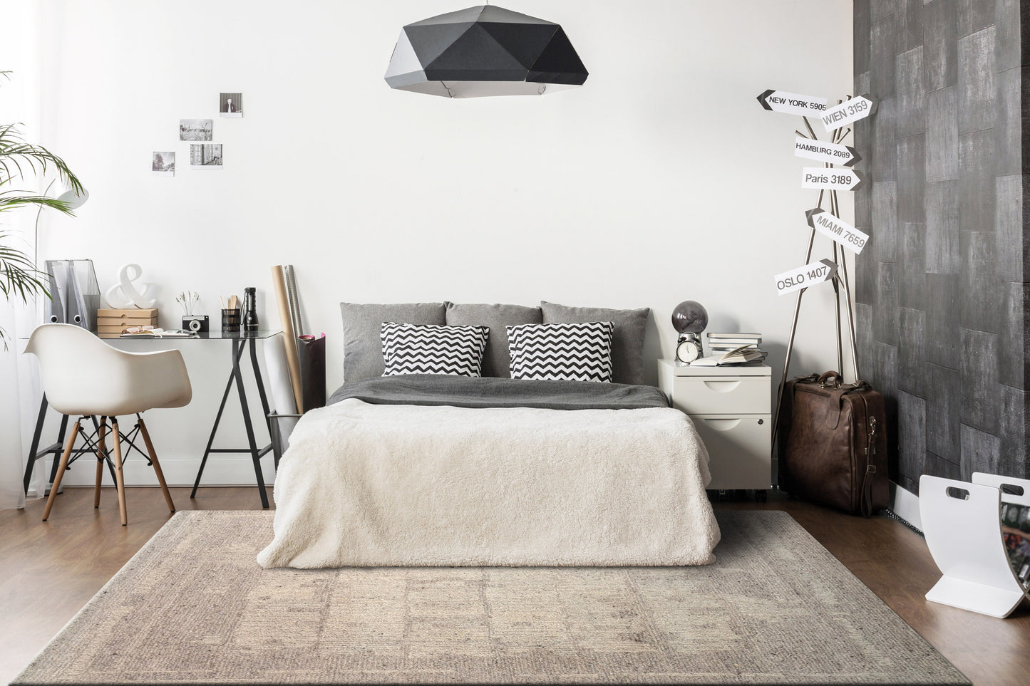 Teak 12800-800 Taupe Area Rug