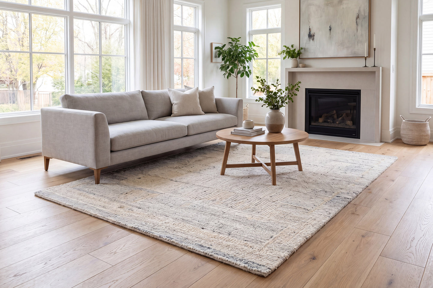 Teak 12800-900 Silver Area Rug