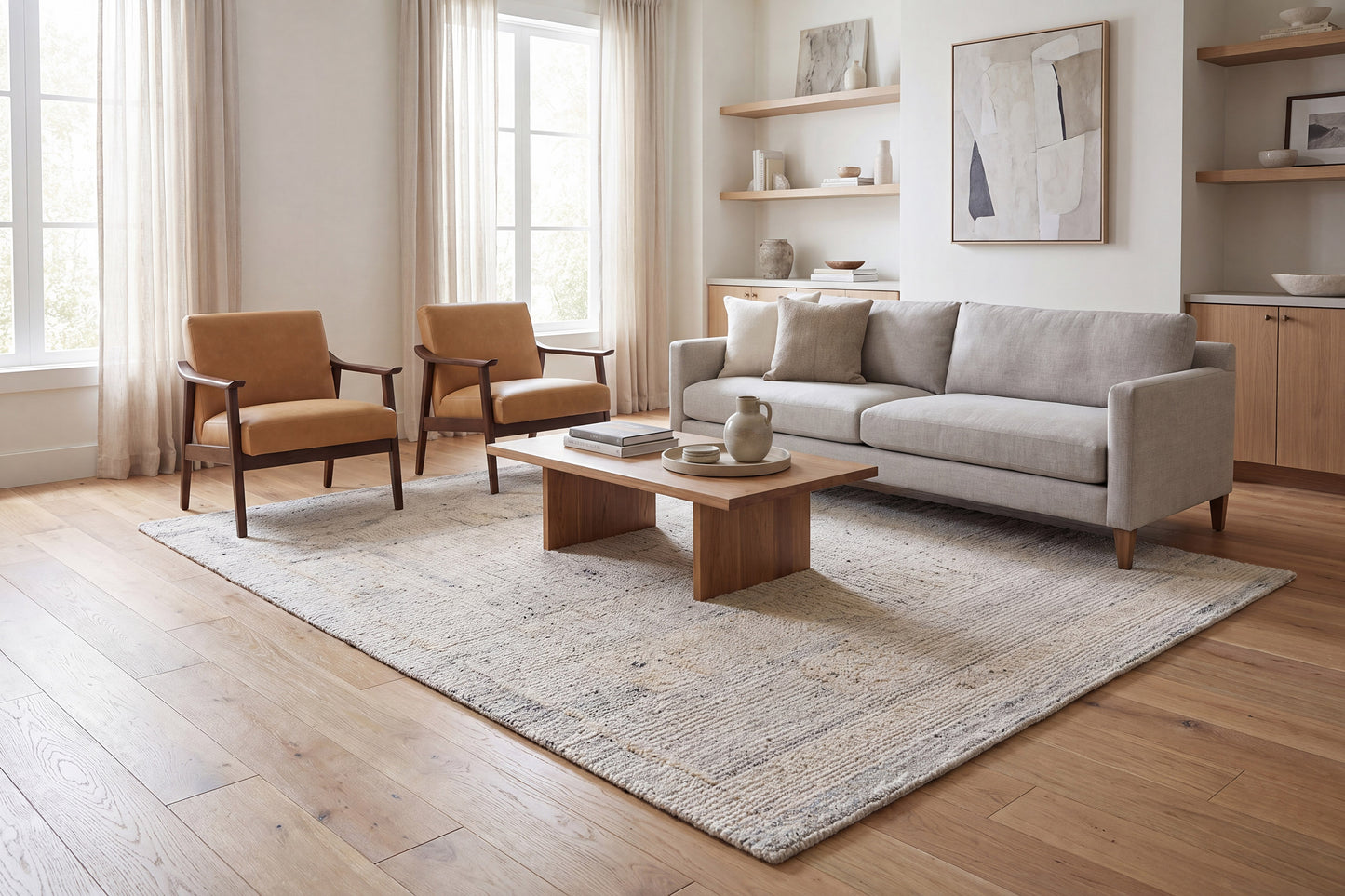 Teak 12800-900 Silver Area Rug