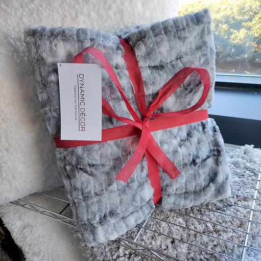 Cuddle 50"x60" Grey Throw Blanket