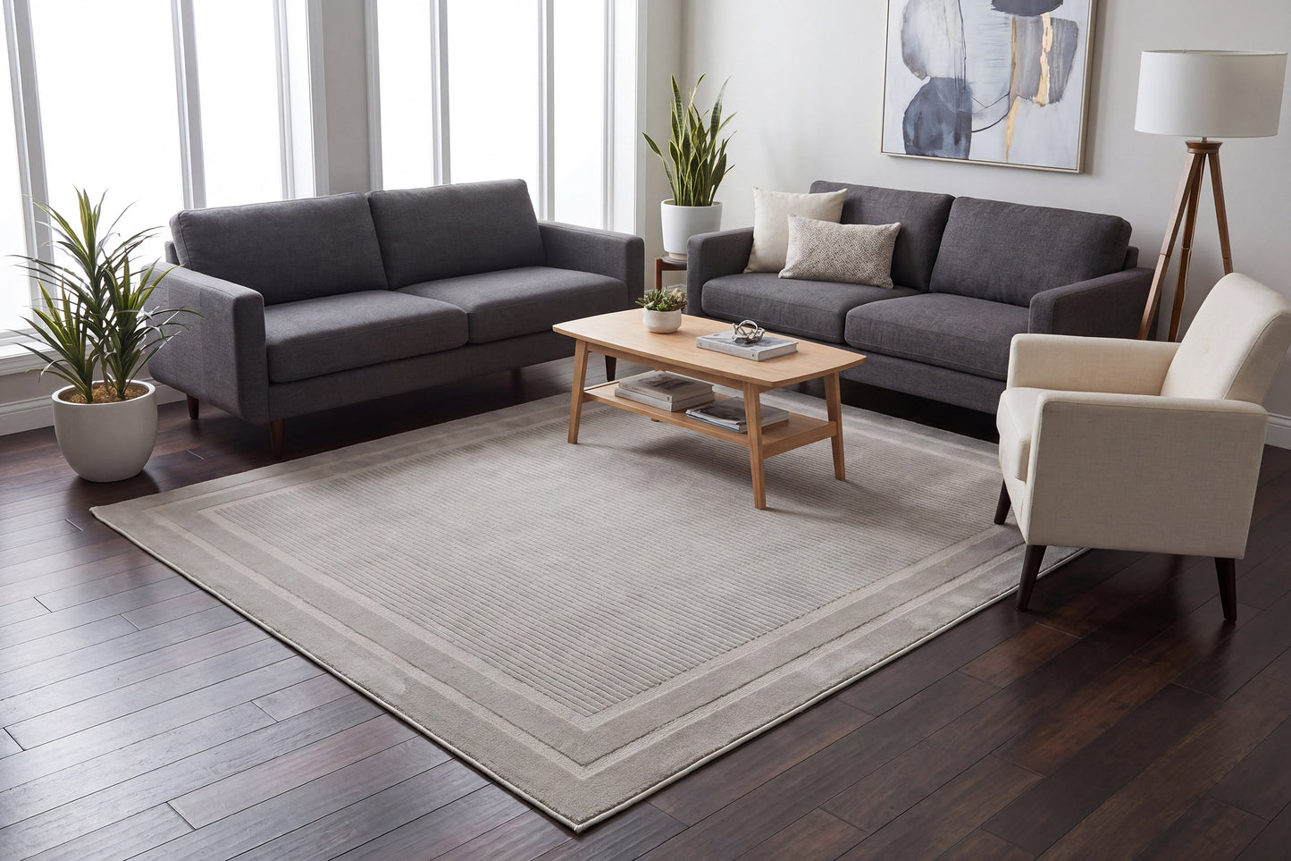 Timeless 6931-900 Grey Area Rug