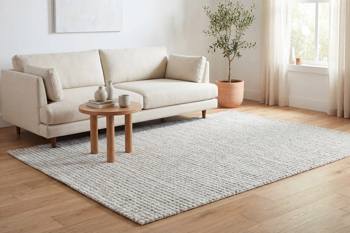 Trono 5481-191 Ivory/Silver Area Rug