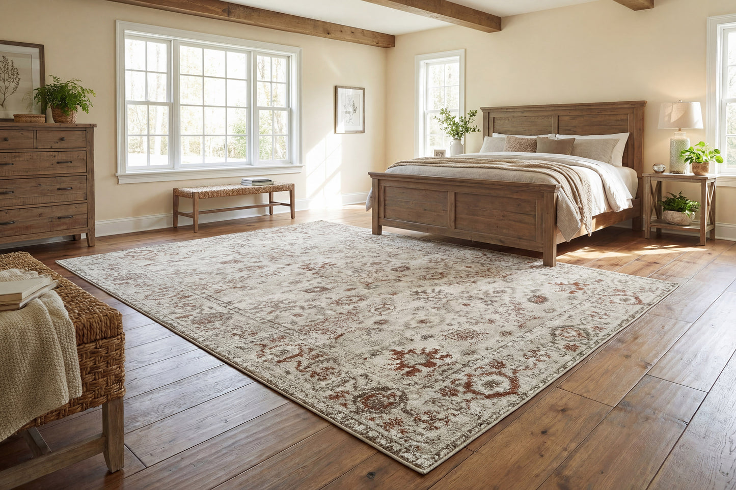 Venedik 17770-180 Cream/Terra Area Rug