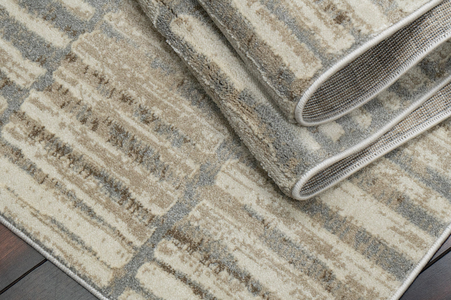 Venedik 17775-190 Cream/Grey Area Rug