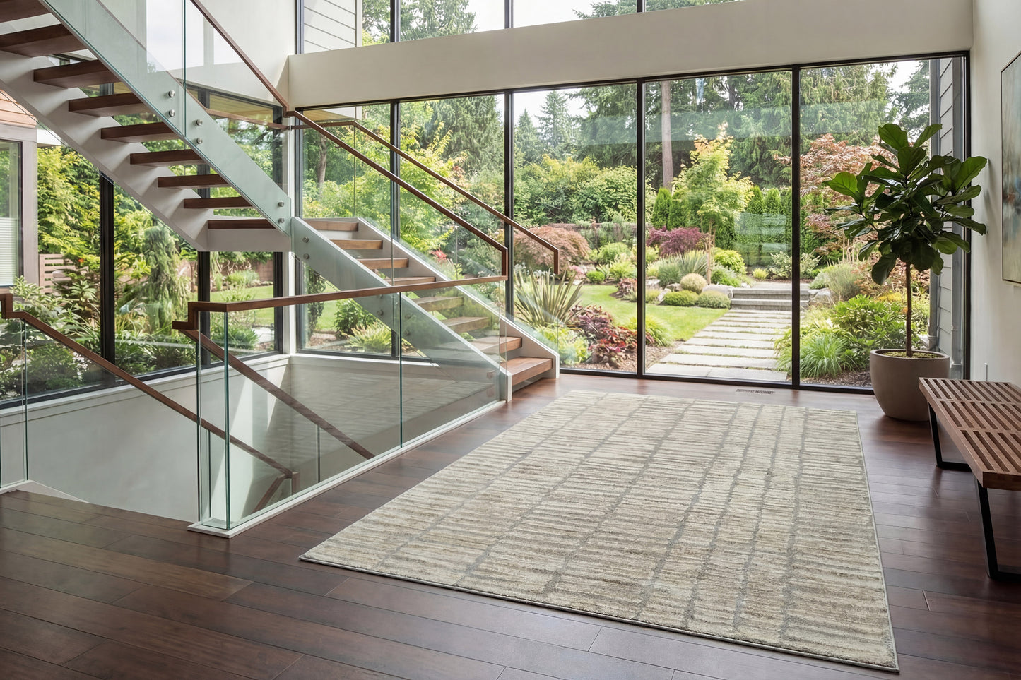 Venedik 17775-190 Cream/Grey Area Rug