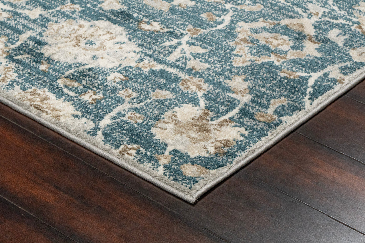 Venedik 17784-510 Blue/Cream Area Rug