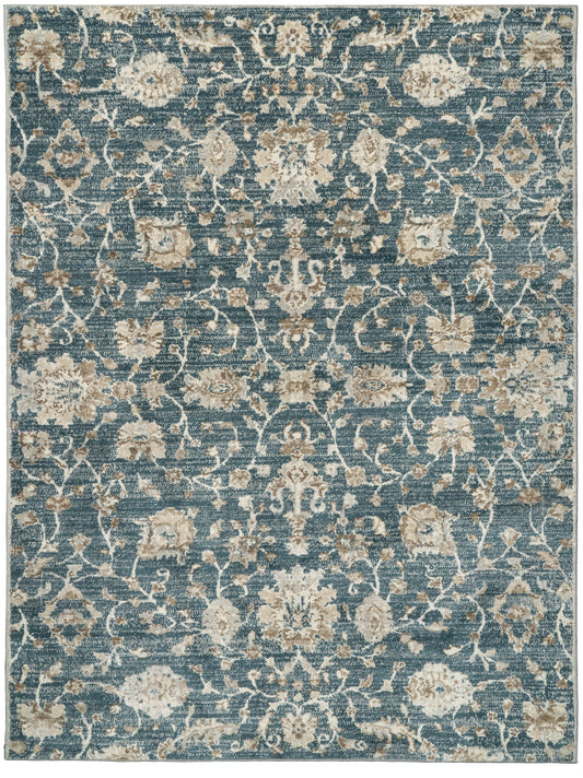 Venedik 17784-510 Blue/Cream Area Rug