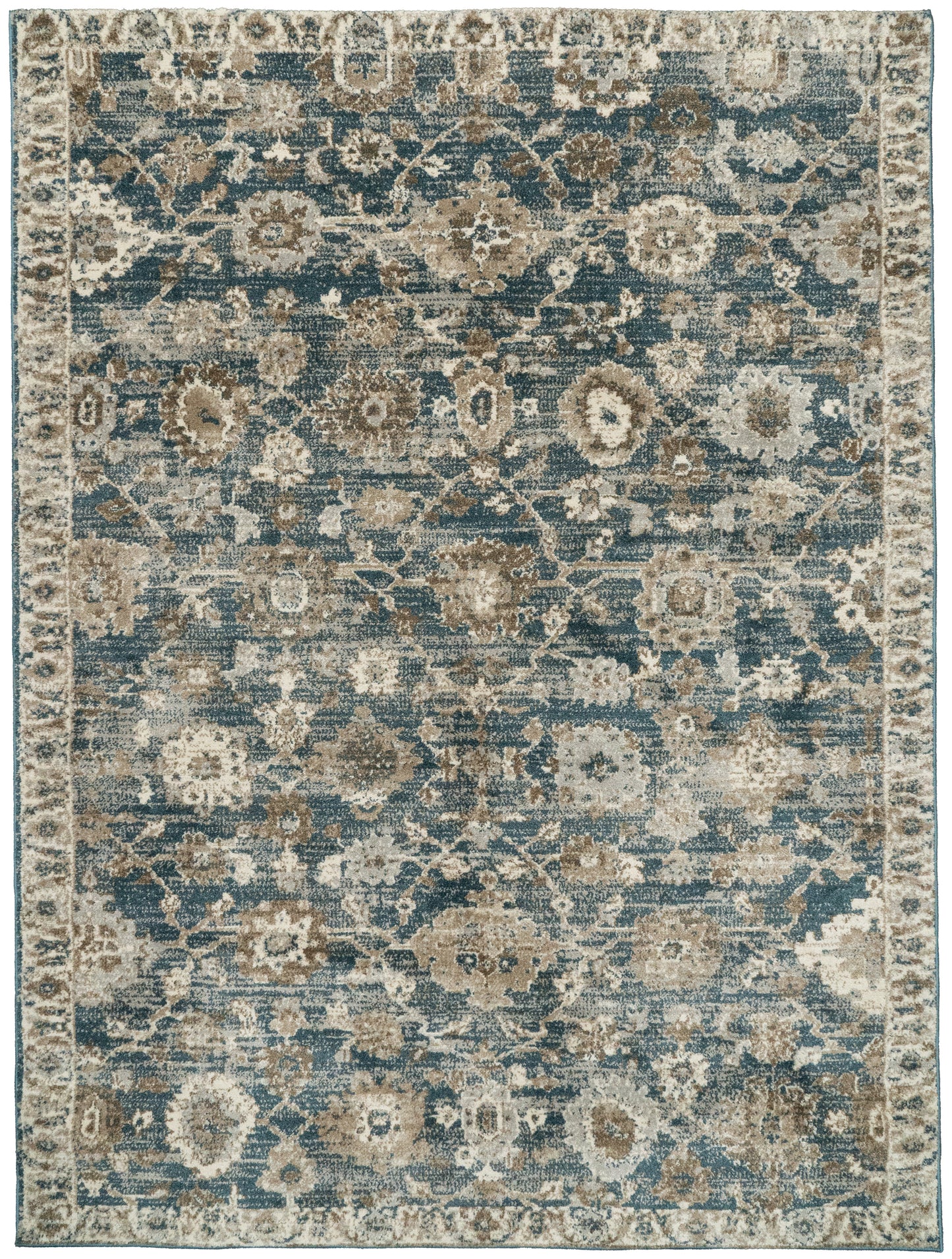 Venedik 17785-518 Blue/Cream/Beige Area Rug