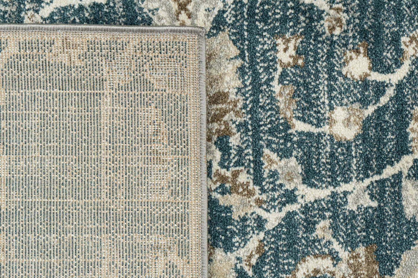 Venedik 17784-510 Blue/Cream Area Rug
