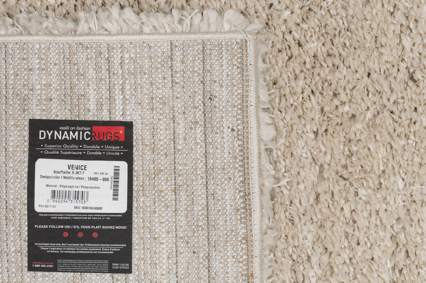 Venice 18400-800 Beige Area Rug