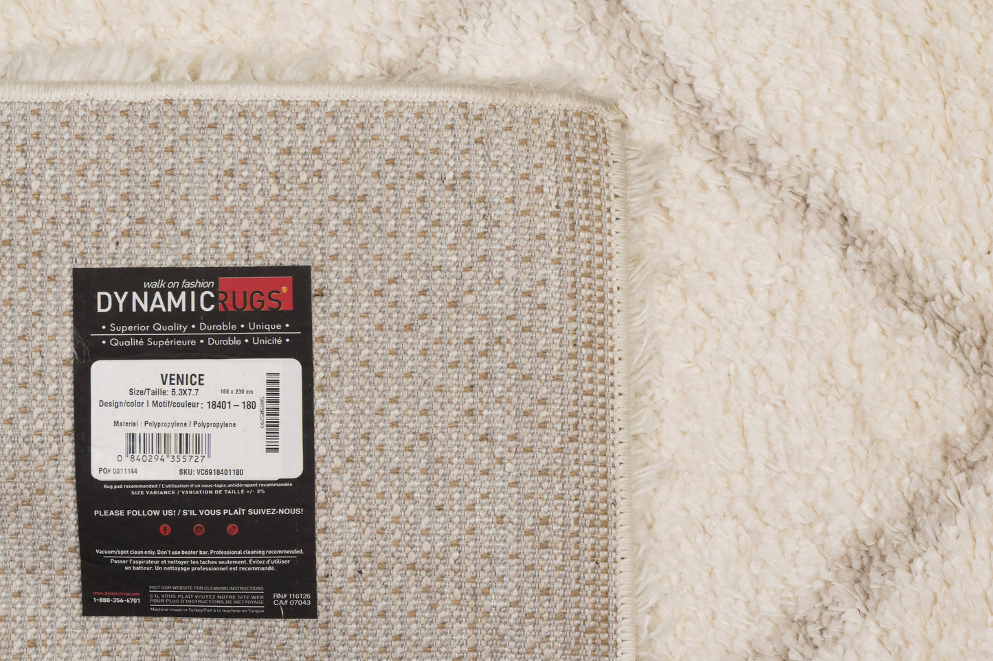 Venice 18401-180 Cream/Beige Area Rug