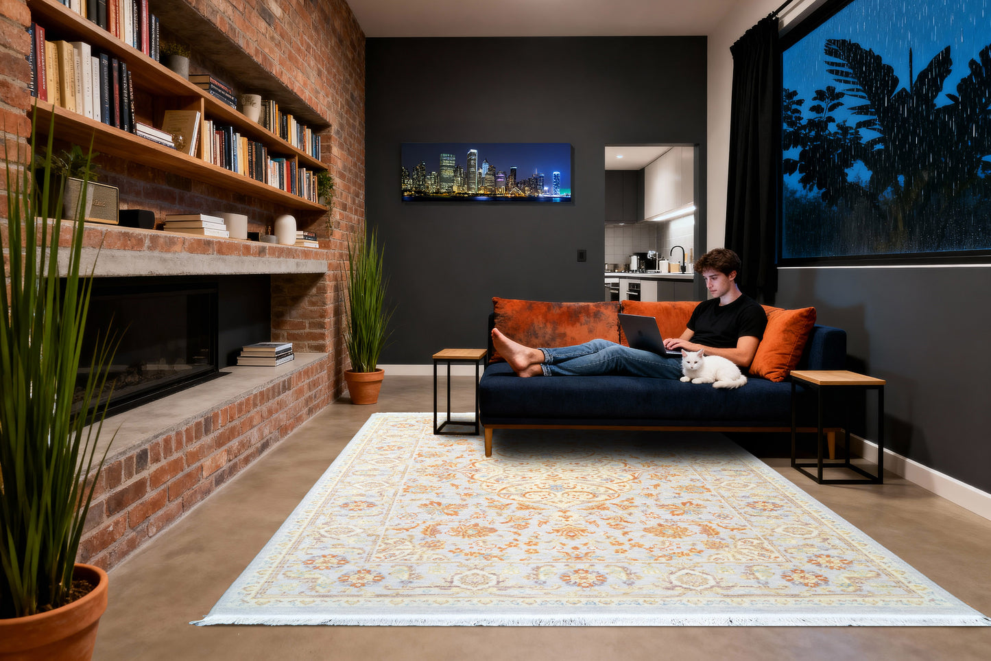 Wade 18600-989 Grey/Brown/Multi Area Rug