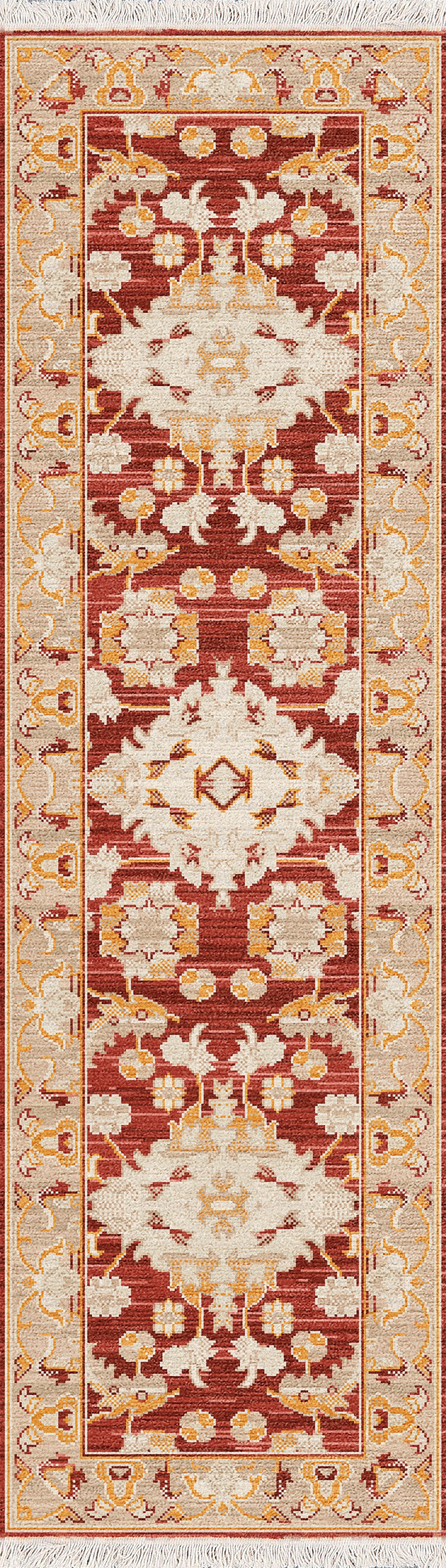 Wade 18606-389 Red/Beige/Multi Area Rug