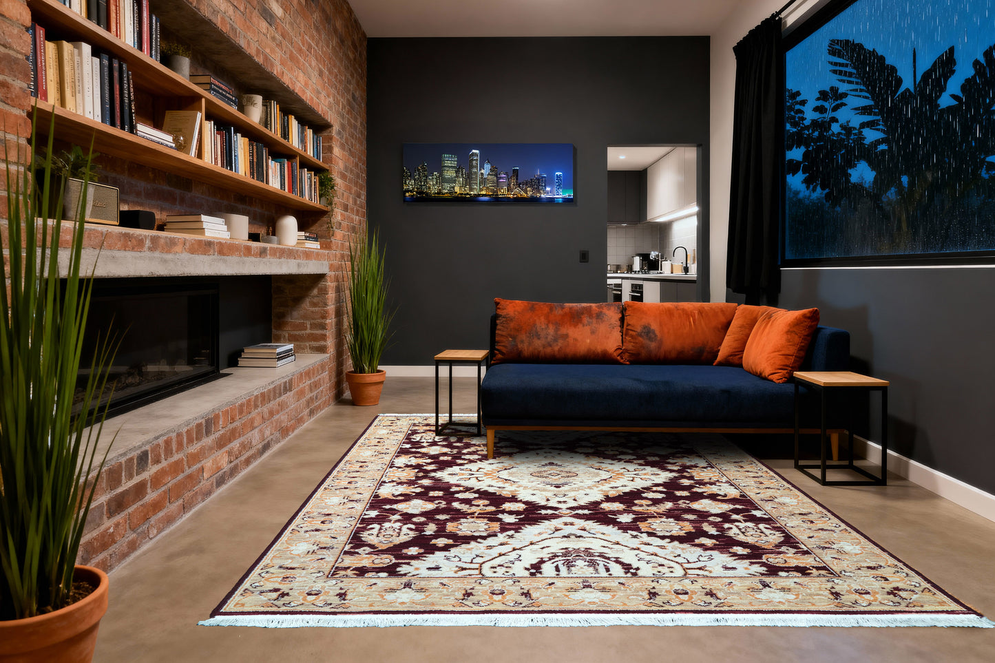 Wade 18606-389 Red/Beige/Multi Area Rug