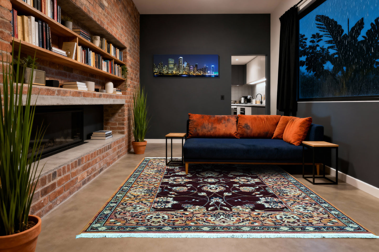 Wade 18608-399 Red/Multi Area Rug