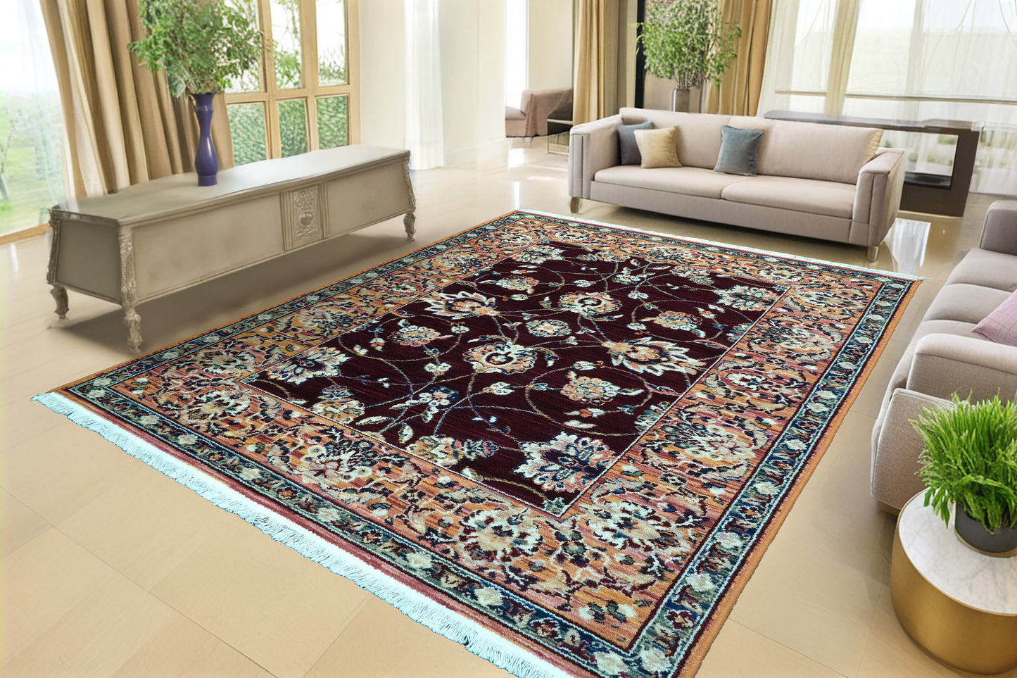 Wade 18608-399 Red/Multi Area Rug