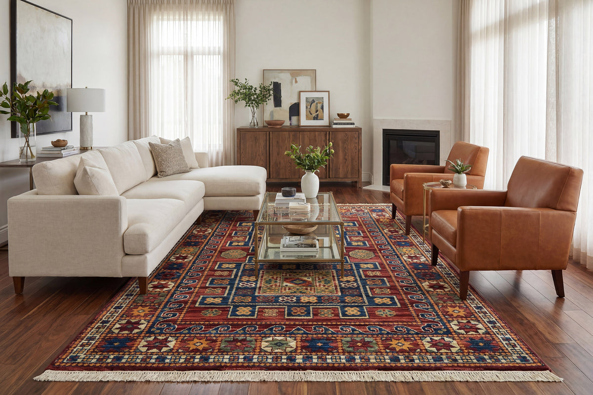Wade 18604-399 Red/Multi Area Rug