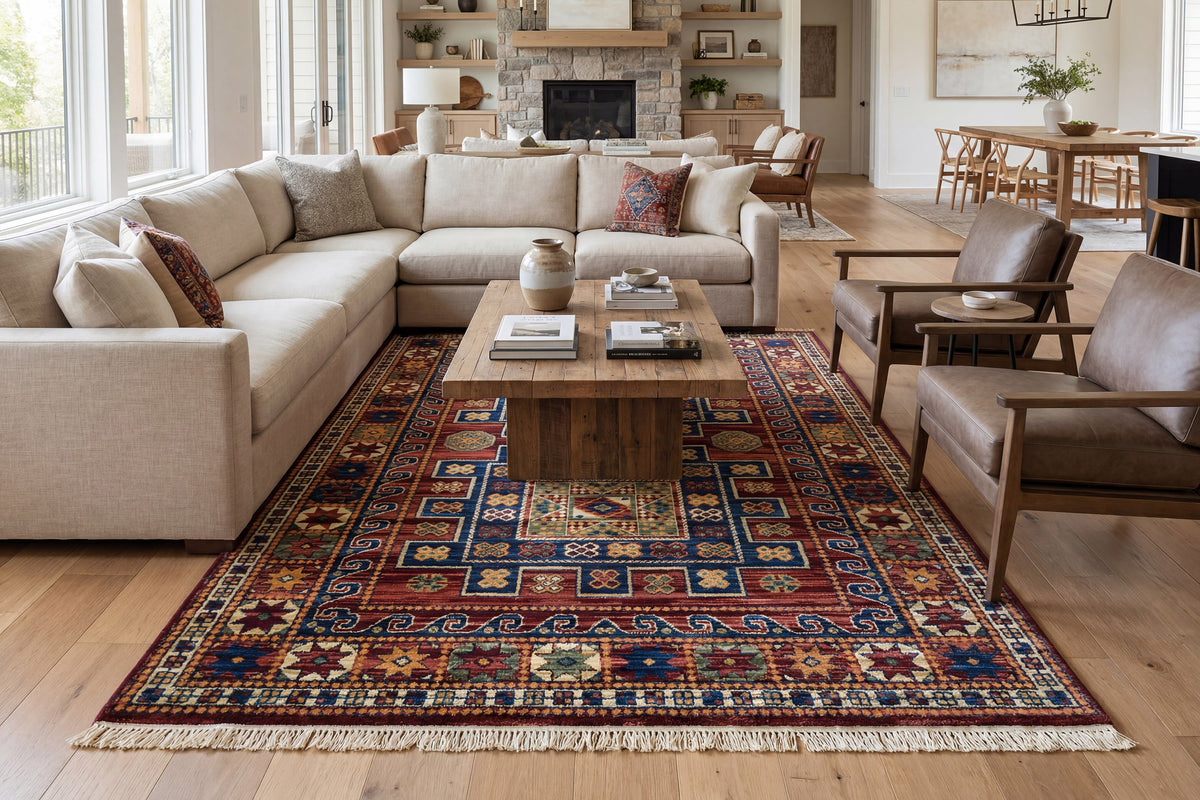 Wade 18604-399 Red/Multi Area Rug