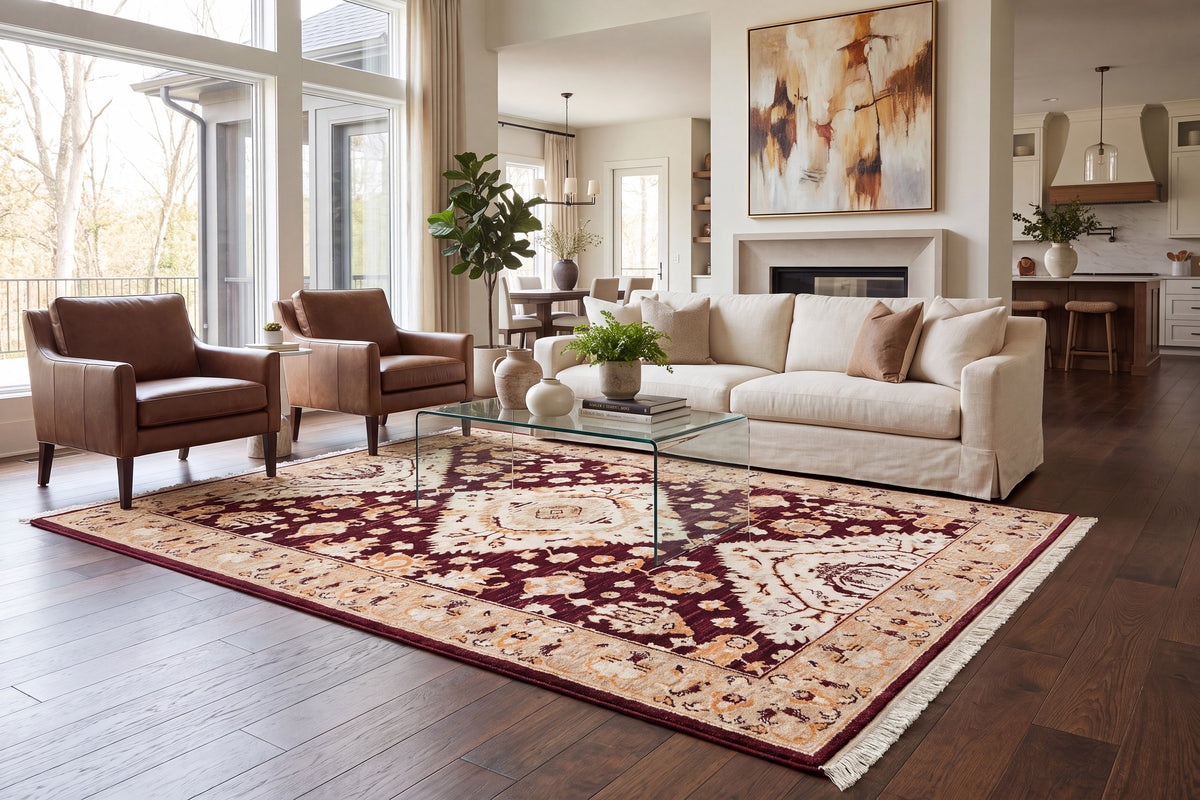 Wade 18606-389 Red/Beige/Multi Area Rug