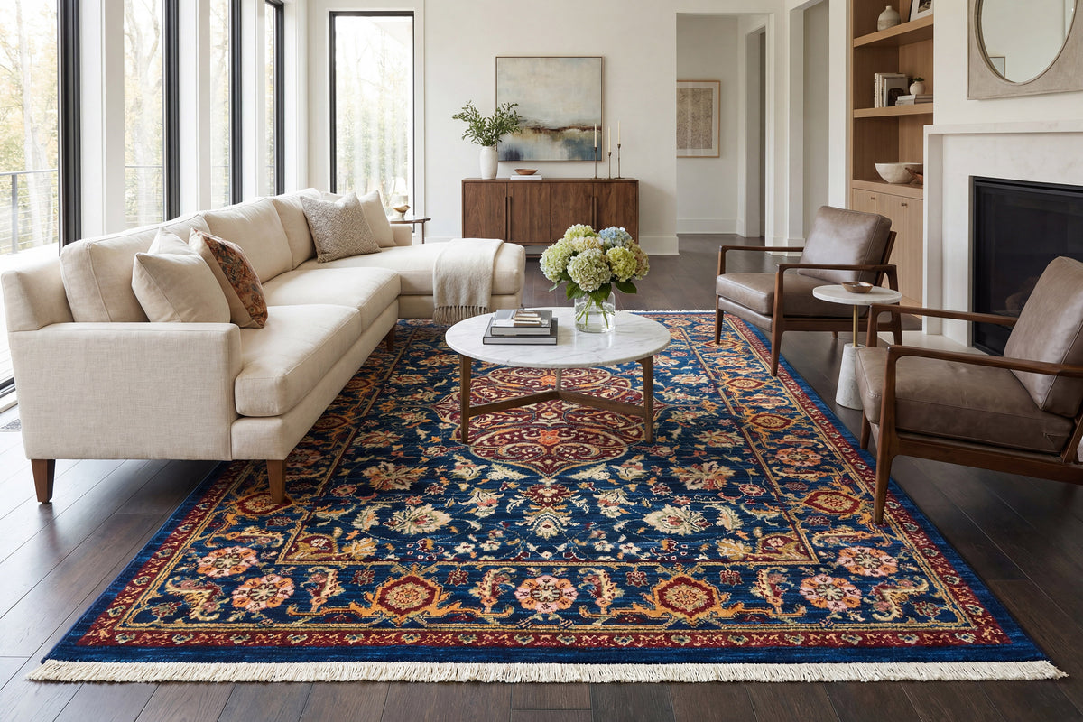Wade 18607-539 Navy/Red/Multi Area Rug