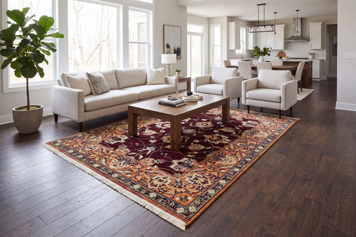 Wade 18608-399 Red/Multi Area Rug