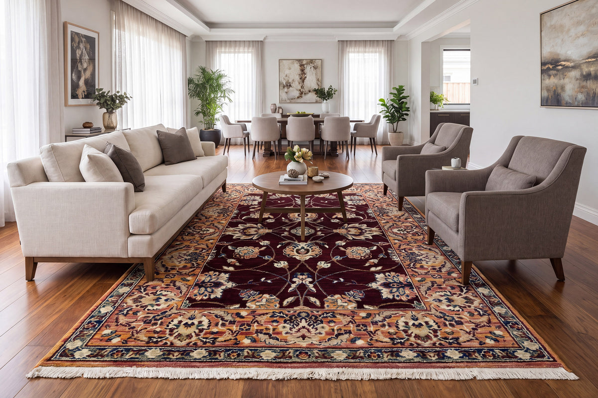 Wade 18608-399 Red/Multi Area Rug